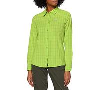 Jack Wolfskin Damen Hemd CENTAURA Flex Hemd, Bright Lime Checks, XS, 1401922