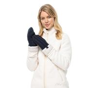 Jack Wolfskin Damen Highloft Knit Mitten W Handschuh, Night Blue, S
