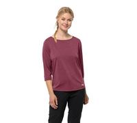 Jack Wolfskin Damen Jwp 3/4 W T Shirt Shortsleeve, Sangria Red, XL EU