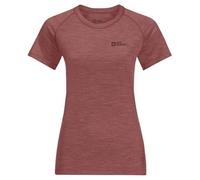 Jack Wolfskin Damen Kammweg T-Shirt, Apfelbutter, L