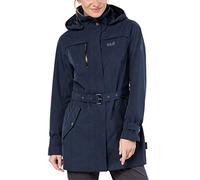 Jack Wolfskin Damen Kimberley Coat Atmungsaktiv Wasserdicht Winddicht Outdoor Funktionsmantel Trenchcoat Mantel, Midnight Blue, M