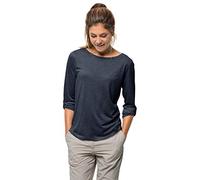 Jack Wolfskin Damen Luftiges Shirt Coral Coast 3/4 T W, Midnight Blue, M, 1806531-1910003