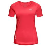 Jack Wolfskin Damen Narrows T-Shirt, Tulip red, L, 1807361