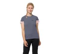 Jack Wolfskin Damen Narrows W T Shirt Shortsleeve, Dolphin, XXL EU