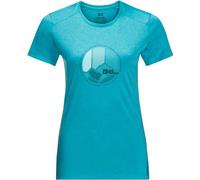 JACK WOLFSKIN Damen Shirt CROSSTRAIL GRAPHIC T W (1807213) M scuba