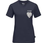 JACK WOLFSKIN Damen Shirt DISCOVER HEART T W night blue L