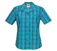Jack Wolfskin Damen Shirt Hot Chili Women, Baltic Blue Checks, S, 1000216802