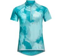 JACK WOLFSKIN Damen Shirt TOURER HALFZIP PRINT T W (1808581) L dark aqua allover