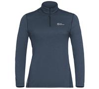Jack Wolfskin Damen Sky Thermal HZ Longsleeve (Größe S, blau)