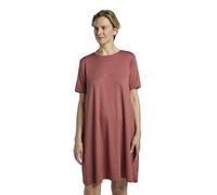 Jack Wolfskin Damenkleid Travel Dress, Shirtkleid, 95% Polyester/5% Elasthan, Mineralrot XL