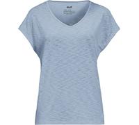 Jack Wolfskin Damen Travel W T Shirt, Blue Fog, Xl UK