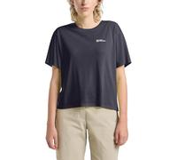 Jack Wolfskin Damen Vonnan Crop W T-Shirt, Graphite, L EU