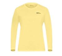 Jack Wolfskin Damen Vonnan Ls W T-Shirt, Lemon Ice, S EU