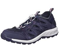 Jack Wolfskin Woodland 2 Hybrid Low Women Wanderschuh mit Leder Frauen 40.5 blau dark blue / pink