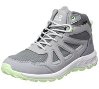 Jack Wolfskin Damen Woodland 2 Texapore Mid W Sneaker, Dark Grey/Light Green, 40.5 EU