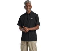 Jack Wolfskin Delfami Kurzarm-poloshirt XL Black