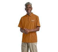 Jack Wolfskin Delgami Polo Men Kurzarm Poloshirt Herren XL brown autumn leaves