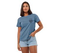 Jack Wolfskin Discover Heart Damen T-Shirt blau - M