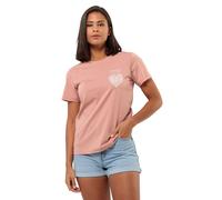 Jack Wolfskin Discover Heart T-Shirt Women T-Shirt aus Bio-Baumwolle Damen XS rose dawn Rose Dawn