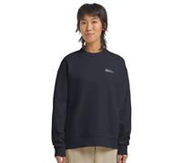 Jack Wolfskin Essential Crewneck Women Sweatshirt aus Bio-Baumwolle M blue dark navy