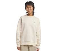 Jack Wolfskin Essential Crewneck Women Sweatshirt aus Bio-Baumwolle XS white cotton white