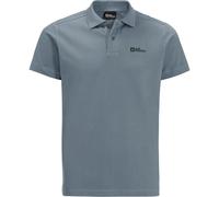 Jack Wolfskin Essential Herren Poloshirt, grau M