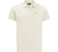 Jack Wolfskin Essential Herren Poloshirt, weiß XXL