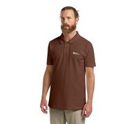 Jack Wolfskin Essential Polo Men Poloshirt Herren S brown Dark Rust