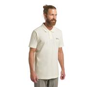 Jack Wolfskin Essential Polo Men Poloshirt Herren S white cotton white