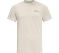 T-Shirt JACK WOLFSKIN "ESSENTIAL T M", Herren, Gr. XXL (58), weiß (cottonweiß), Obermaterial: 100% Baumwolle, Shirts T-Shirt (31199417-XXL) cottonweiß