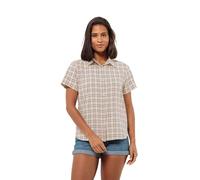 Jack Wolfskin Febla Shirt Women Kurzarm Bluse Damen S braun sand storm checks