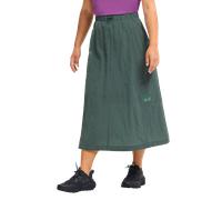 Jack Wolfskin Find THE Wild Skirt Women Langer Rock Damen M green sago palm