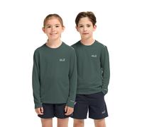 Jack Wolfskin Flare LS T-Shirt Kids Langarmshirt mit UV-Schutz Kinder 152 green sago palm