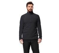 Jack Wolfskin Fleecepullover "Taununs" in Schwarz - Größe L | Herren Plussize