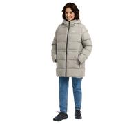 Daunenmantel JACK WOLFSKIN "FROZEN PALACE LONG JKT W RDS", Damen, Gr. M, pale sand, Obermaterial: 100% Polyester. Futter: 100% Polyester. Wattierung: 90% Entendaune, 10% Federn, hüftbedeckend, Mäntel