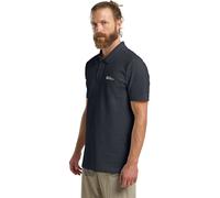 Jack Wolfskin Funktionspoloshirt "Essential" in Anthrazit - Größe S | Herren Sportshirts