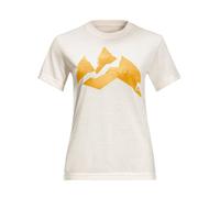 Jack Wolfskin Funktionsshirt "Nature Mountain" in Weiß - Größe XL | Damen Outdoor Tops Shirts