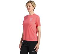 Jack Wolfskin Damen Vonnan Graphic W T-Shirt, Explore Sunset Coral, XL EU
