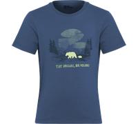 Jack Wolfskin Unisex Kinder Graphic Cotton Kids T-Shirt, Print Evening Sky, 104 EU