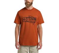 Jack Wolfskin Herren Brand T M T-Shirt, Burnt orange, XXL