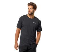 Jack Wolfskin Herren T‑Shirt DELGAMI S/S M Schwarz Größe L
