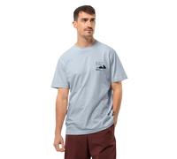 Jack Wolfskin Discover T-Shirt Men Herren T-shirt aus Bio-Baumwolle XL soft blue Soft Blue