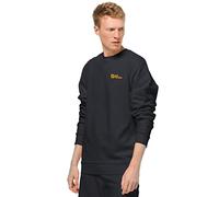 Jack Wolfskin Herren Essential Crewneck M Sweatshirt, Black, XXXL