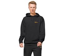 Kapuzenpullover JACK WOLFSKIN "ESSENTIAL HOODY M" Gr. M (50), schwarz (black) Herren Pullover Hoodie Sweatshirt Sweatshirts (22911959-M)