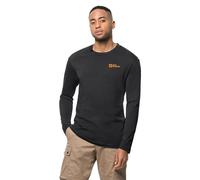 Jack Wolfskin Herren Essential Longsleeve M T-Shirt Longsleeve, Schwarz, S