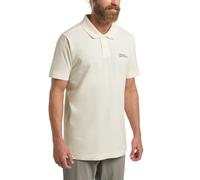 Jack Wolfskin Poloshirt Essential Herren Baumwolle Weiß Größe L