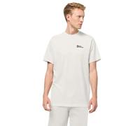 Jack Wolfskin T-Shirt Essential T M – Kurzarm, Bio-Baumwolle, Weiß – Herren L