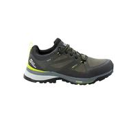 Wanderschuh JACK WOLFSKIN "FORCE STRIKER TEXAPORE LOW M" Gr. UK 7,5 - EU 41, Normalschaft, grün (lime, dark, green) Schuhe Herren (70423943-7,5)