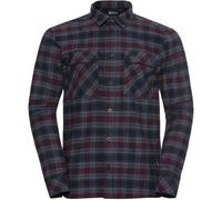 Jack Wolfskin Baja Flannel Shirt Men Flanellhemd Herren L checks CHECK dark navy