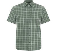 Jack Wolfskin Herren Norbo S/S Shirt Hemd, Hedge Green Checks, L EU